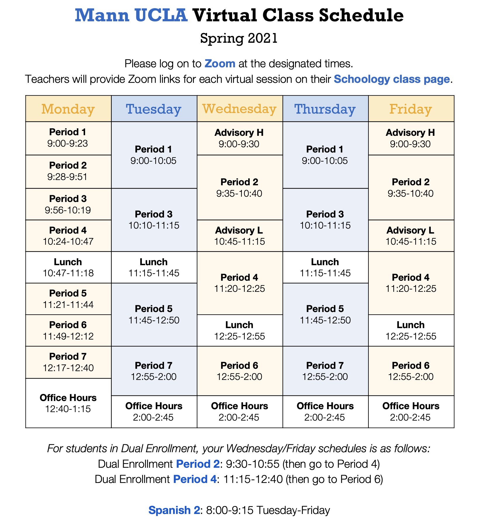 Ucla 2022 Academic Calendar Updated Bell Schedule For Spring Semester 2021 – Mann Ucla Community School